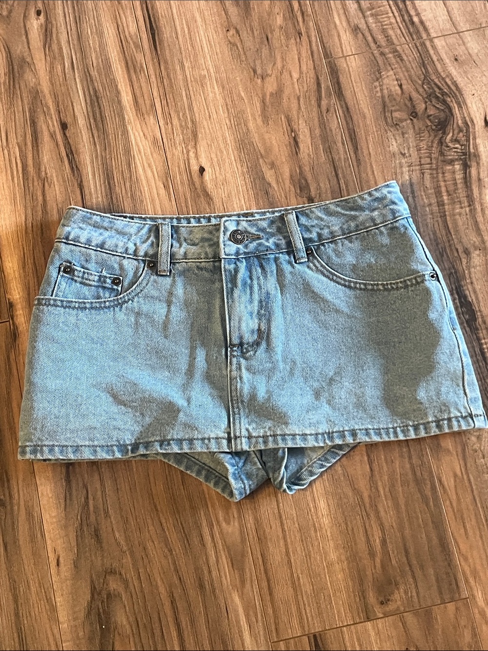 Short Denim Skirt with shorts